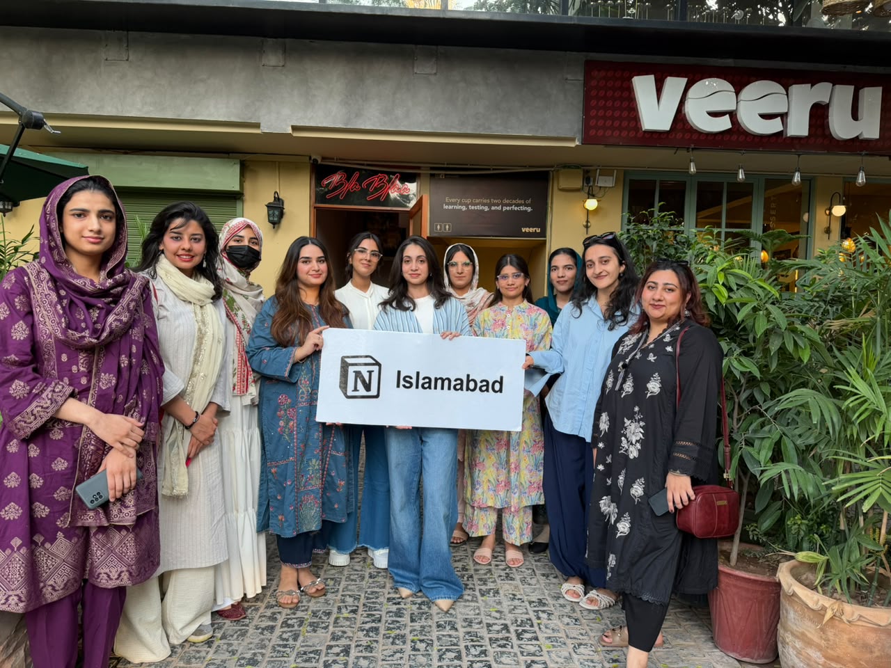 Notion Islamabad community group photo