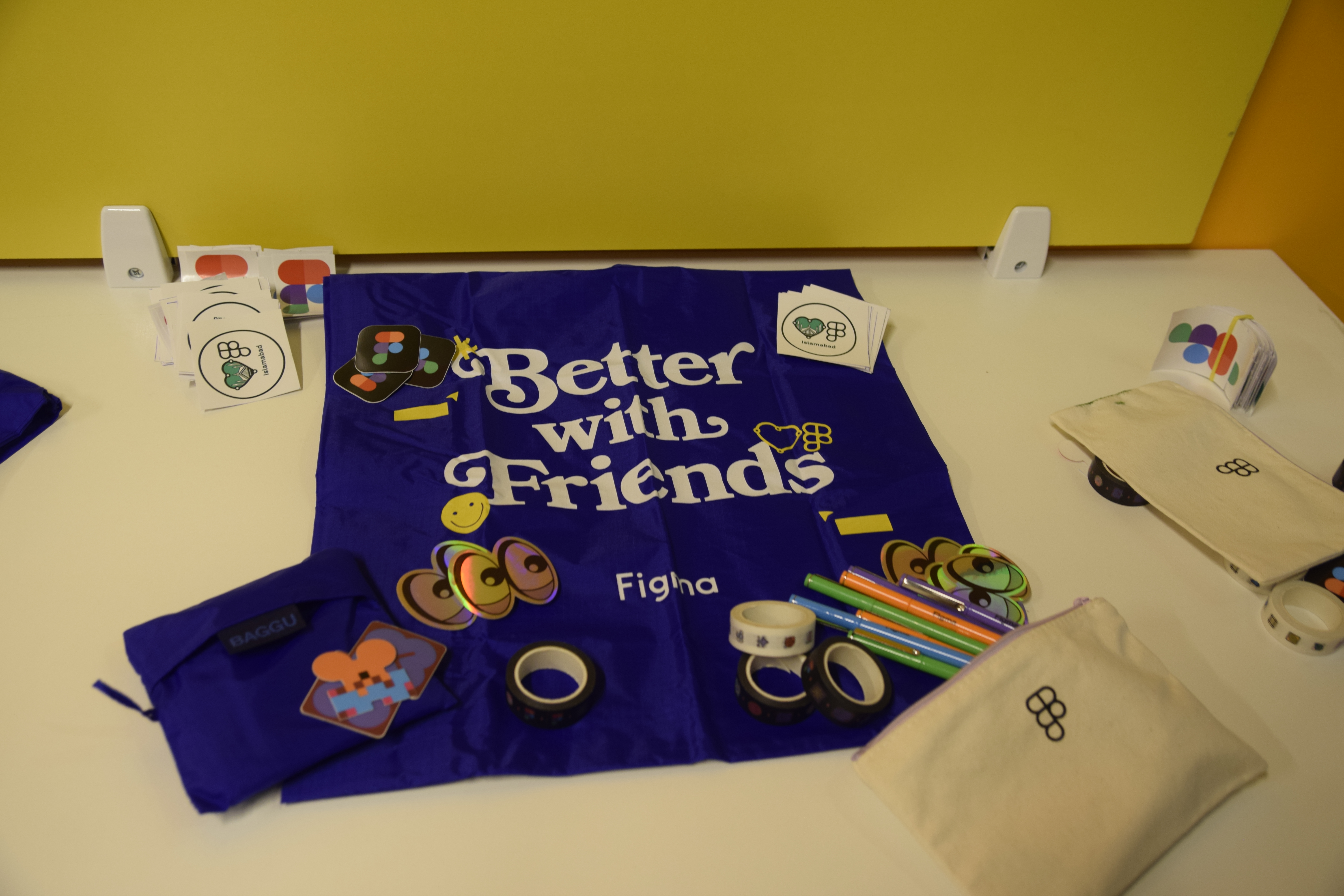 Event swag flat lay