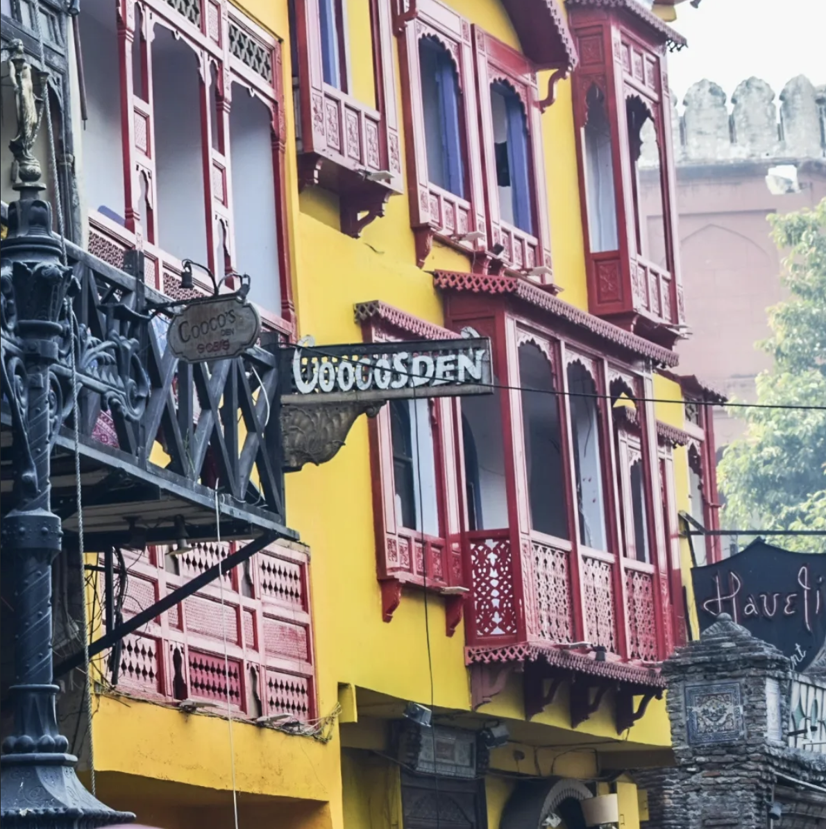 Colorful street architecture